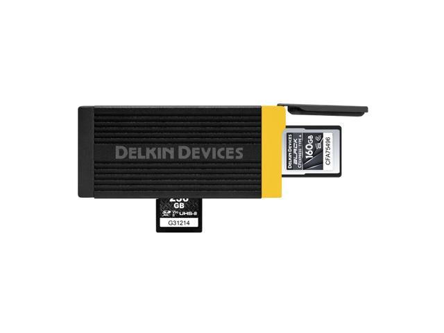 Delkin USB 3.2 CFexpress Type A and SD UHS-II Memory Card Reader