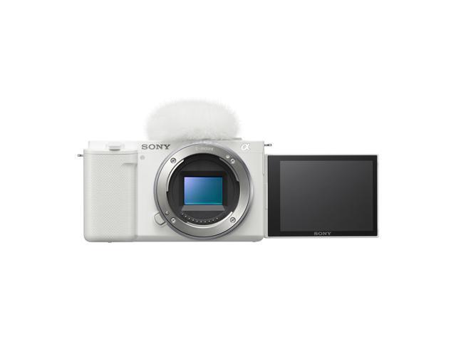 Sony Alpha ZV-E10 APS-C Vlog Camera Body (White) Content Creator's Bundle