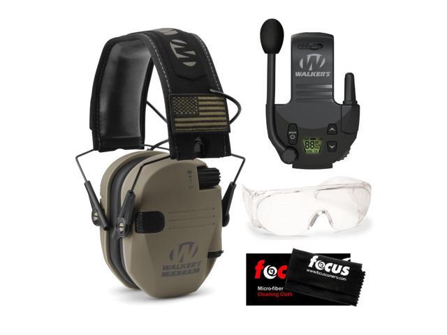 Walkers Razor Slim Electronic Muff (FDE Patriot Version) Bundle