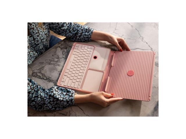 Logitech - Casa Pop-Up Desk Work From Home Compact Wireless Scissor Keyboard Touchpad & Laptop Stand for Laptop/MacBook(10” to 17”) - Bohemian Blush - image 7