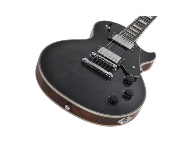 Schecter Solo-II Custom 6-String Electric Guitar (Trans Black Satin) with Case