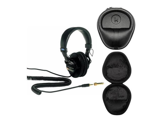 Sony MDR7506 Professional Large Diaphragm Headphone Bundle with Case