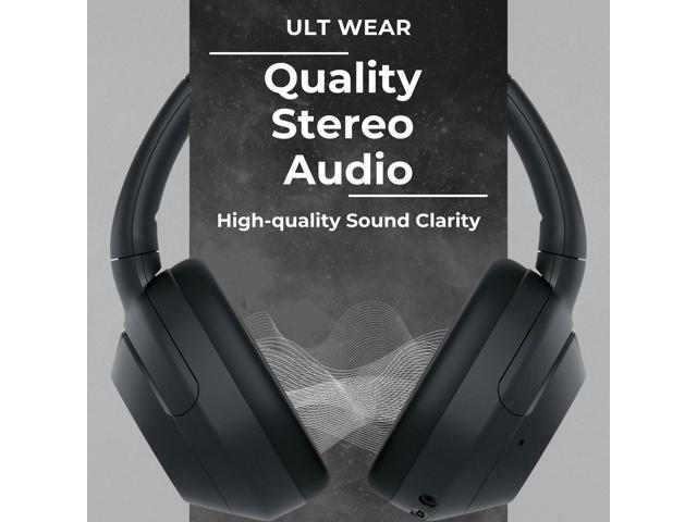 Sony WHULT900N/B ULT Noise Cancelling Headphones (Black) with Headphone Stand and 4-Port USB 3Hub bundle