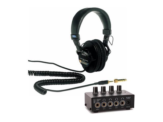 Sony MDR7506 Folding Professional Closed Ear Headphones Bundle