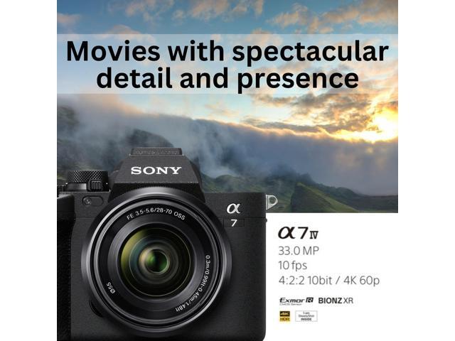 Sony Alpha 7 IV Full-frame Mirrorless Camera with 28-70mm and AFA068S700 17-50mm Lens