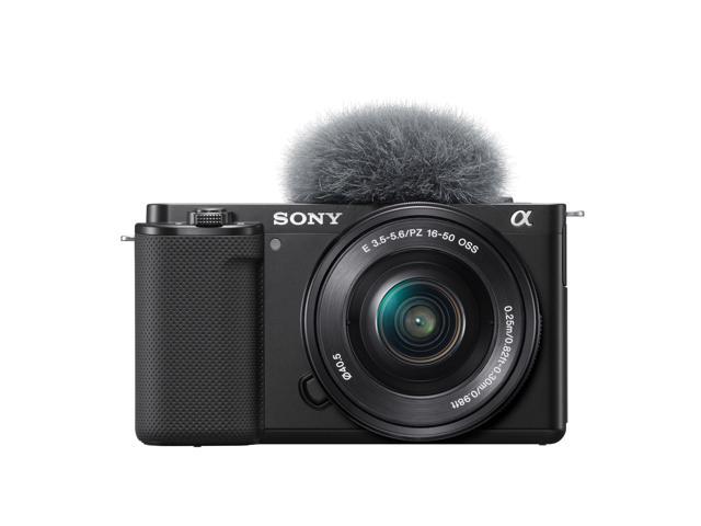 Sony Alpha ZV-E10 APS-C Mirrorless Vlog Camera with 16-50mm Lens (Black) Bundle