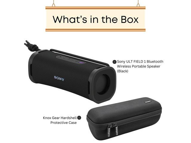 Sony ULT FIELD series Speaker - SRSULT10/B (Black) with Hardshell Travel & Protective Case bundle