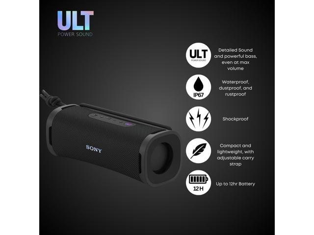 Sony ULT FIELD series Speaker - SRSULT10/B (Black) with Hardshell Travel & Protective Case bundle