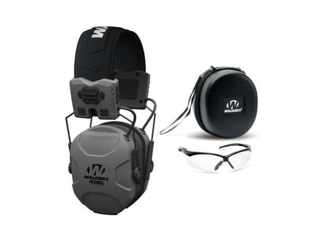 Walker's XCEL 500BT Digital Electronic Muff with Shooting Glasses and Case Kit