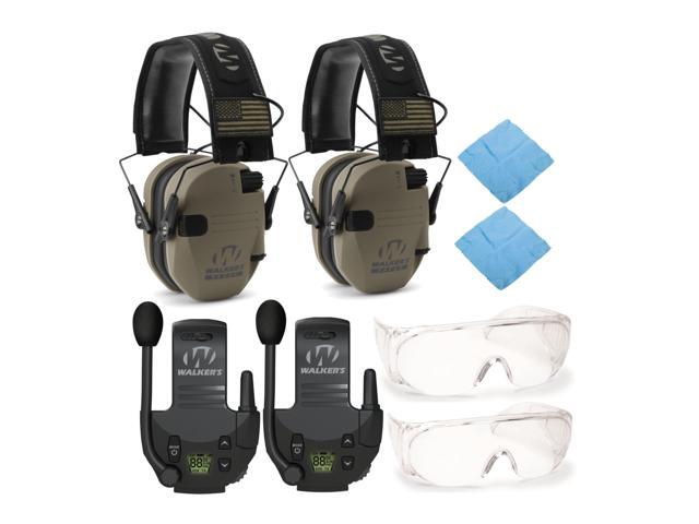 Walkers Razor Slim Electronic Muff (FDE Patriot Version, 2-Pack) Bundle