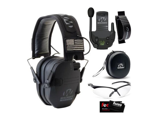 Walker's Razor Slim Electronic Muff (Black Patriot) with Bundle