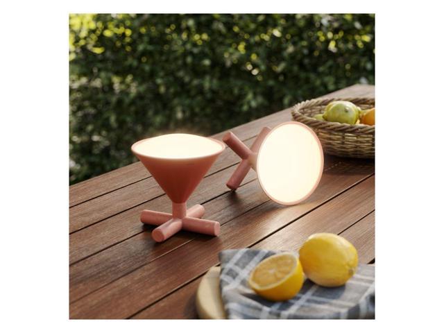 Umbra Cono Portable Smart Lamp with Rechargeable Battery, Over 16 Million Colors, and Nanoleaf App Support (Sierra)