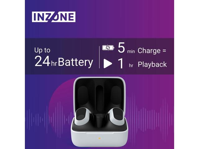 Sony WFG700N/W INZONE Buds Truly Wireless Noise Canceling Gaming Earbuds (White) with Noise Isolating Memory Foam Tips & Silicone Earbuds (3 Pairs...