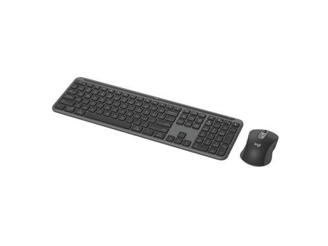 Logitech - MK955 Signature Slim Full-size Wireless Keyboard and Mouse Combo for Windows and Mac with Quiet Typing and Clicking - Graphite - image 3