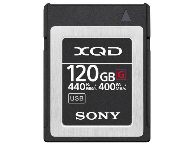 Sony 120GB XQD G Series Memory Card with 128GB SDXC Card and Memory Storage Case
