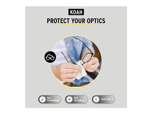 Koah PRO Pre-Moistened Lens Cleaning Wipes (400-Pack)