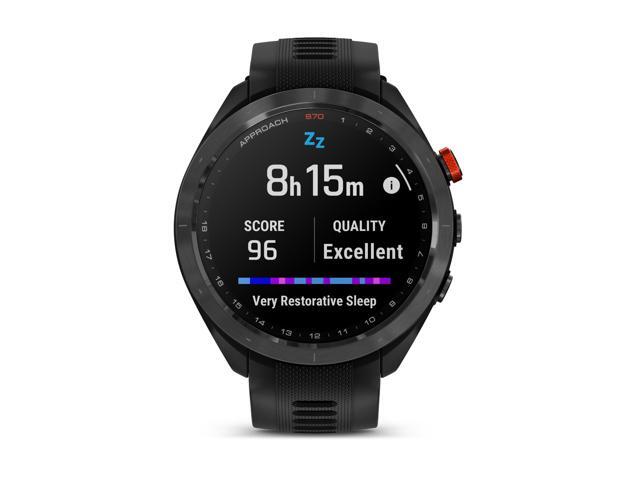 Garmin - Approach S70 GPS Smartwatch 47mm Ceramic - Black Ceramic Bezel with Black Silicone Band - (2023) - image 12