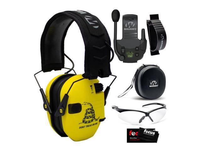 Walker's Razor Slim Electronic Hearing Protection BUNDLE, Gadsden Flag