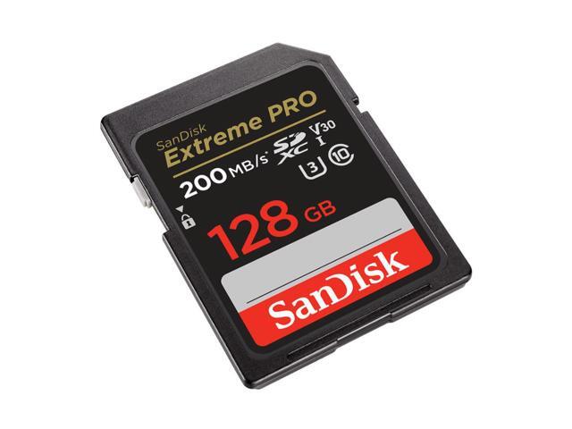 SanDisk 128GB Extreme PRO 200MB/s Memory Card (4-pack) with Memory Case bundle