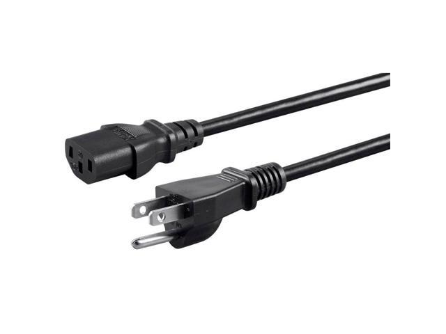 Monoprice 3-Prong Power Cord (4ft, Black)