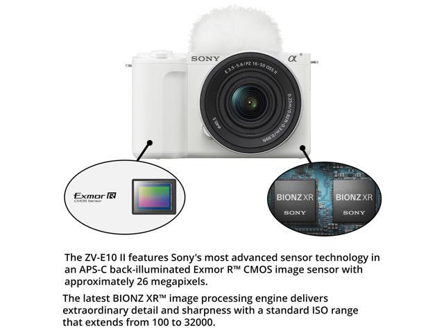 Sony - Alpha ZV-E10 II Mirrorless Content Creators’ Camera Kit with 16-50mm Lens - White - image 10