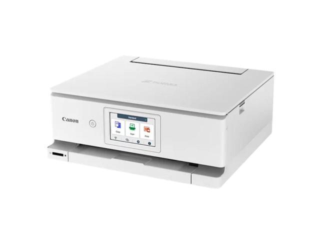 Canon PIXMA TS8820 Wireless 3 In 1 White Home Printer with Color LCD Touchscreen