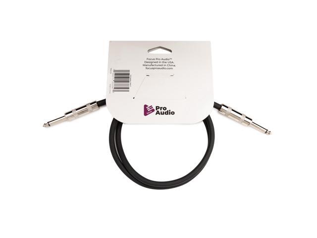 FocusProAudio 1/4in to 1/4in Speaker Cable, 3ft (14 Gauge Wire)