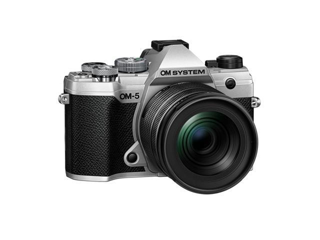 OM System OM5 20.4 Megapixel Mirrorless Camera with Lens (Silver)