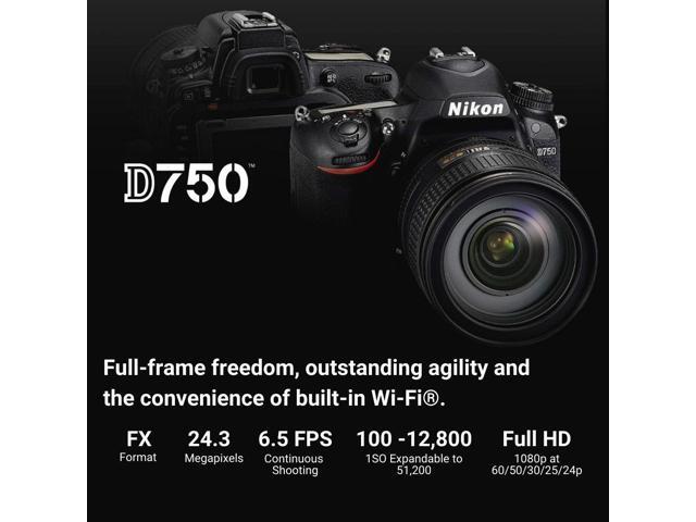Nikon D7500 DSLR Camera with 128GB Extreme Pro SD Card and Camera Bag Bundle