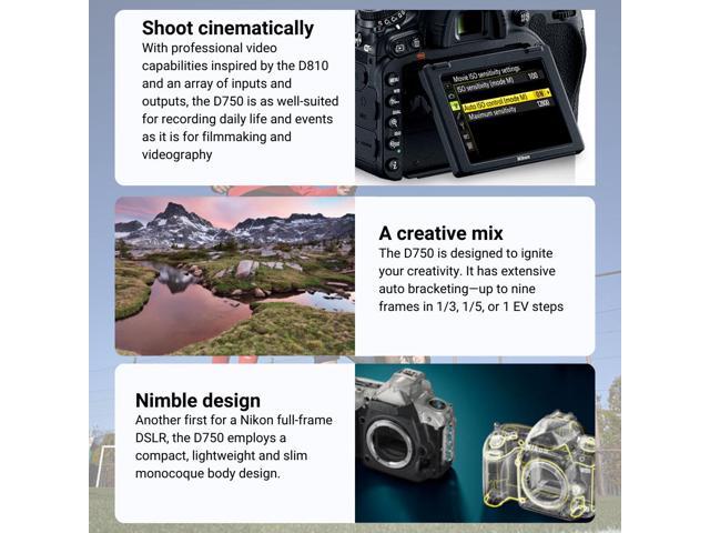 Nikon D7500 DSLR Camera with 128GB Extreme Pro SD Card and Camera Bag Bundle