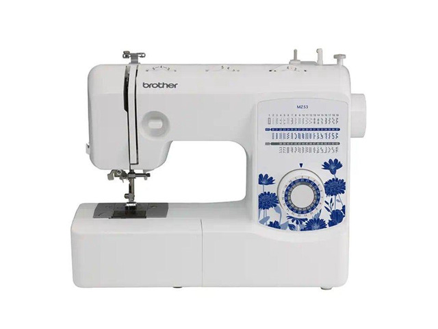 Brother MZ53 Full-Size Sewing Machine with 53 Built-in Stitches, One-Step Buttonhole Stitch, Buttonhole Foot and Finger Guard