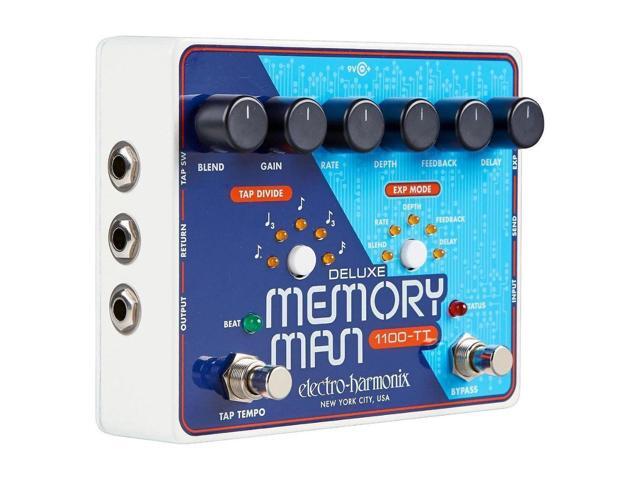 Electro-Harmonix Deluxe Memory Man 1100-TT Analog Delay with Tap Tempo Guitar Pedal