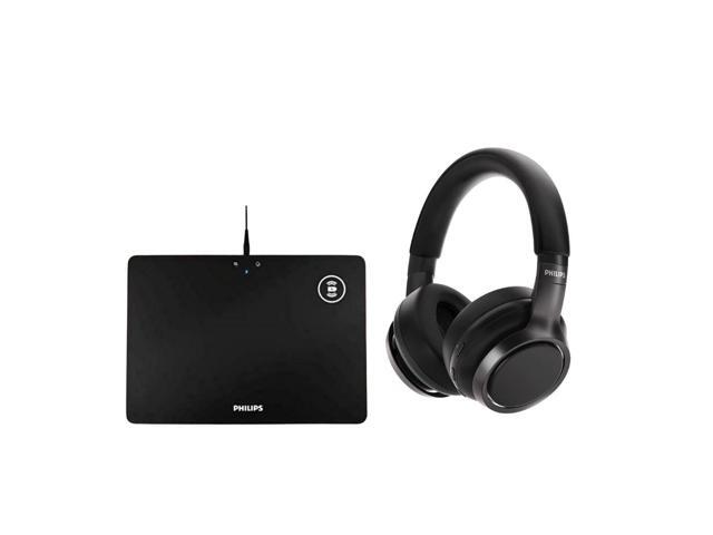 Philips H9505BK Over Ear Wireless Headphones Bundle