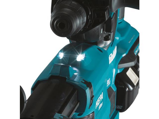 Makita 36V (2 x 18V) LXT 5.0Ah Batteries Brushless Cordless 1-1/8 Inch SDSPLUS AVT Rotary Hammer Kit with HEPA Dust Extractor, AFT, AWS Capable