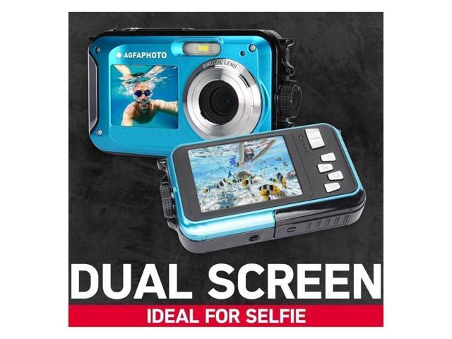 AGFAPhoto WP8000 24MP Waterproof Digital Camera with 3x Optical Zoom, Micro Four Thirds Mount, Full-Frame Sensor, and 16:9 Aspect Ratio (Blue)
