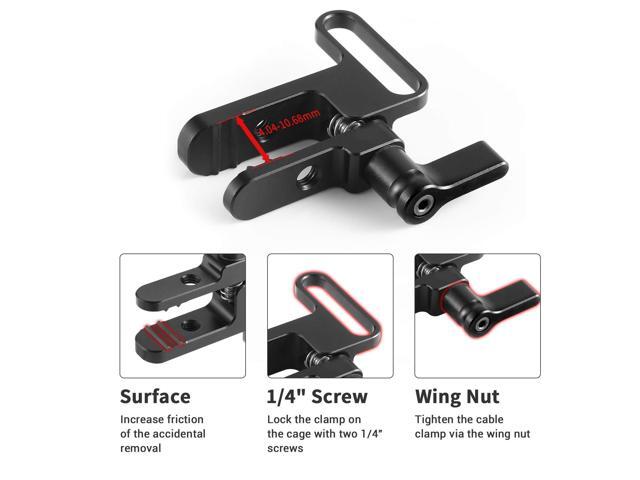 SMALLRIG HDMI Cable Clamp Lock Compatible with Sony A7RIII A7II A7RII A7SII, SMALLRIG Cage 1660, 1673, 1675, 1982, 2087-1679