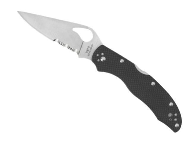 Spyderco Harrier 2 Byrd Folding Knife with 8Cr13MoV Stainless Steel Blade, Full-Flat Grind, Back Lock for Cutting Tool Functions (PlainEdge)