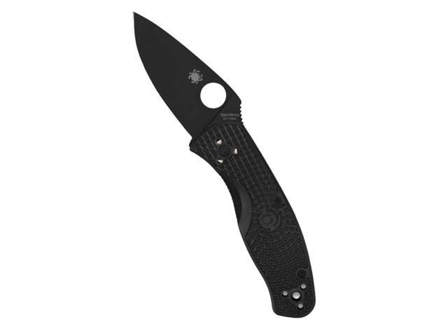 Spyderco Persistence Lightweight 6.85-Inch PlainEdge Pocket Knife with 8Cr13MoV Steel Blade and FRN Handle (Black)