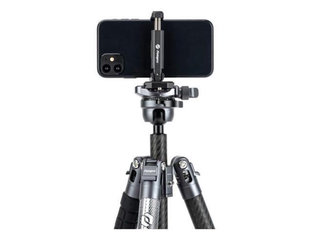 Fotopro X-Airfly Tripod with Lightweight 3K Carbon Fiber Legs, Flip Lock System, and Two Section Center Column (Gray)
