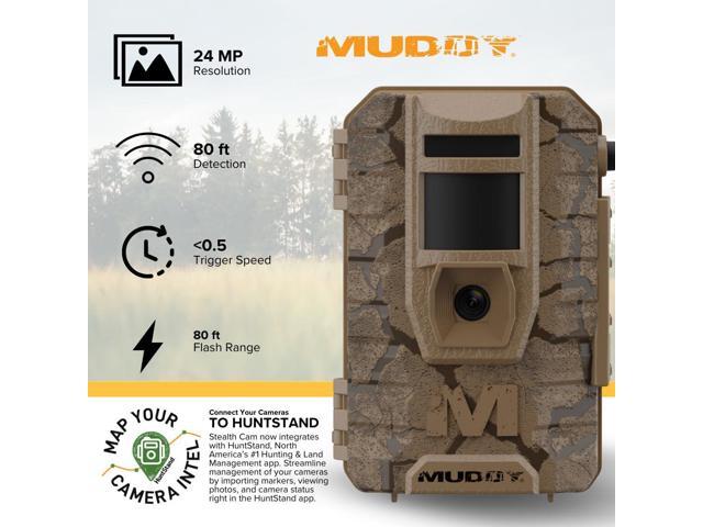 Muddy Mitigator 2.0 Cellular Camera Combo with 24MP Photo, 720p Video, Customizable Time-Out Delay, and Versatile Mounting (Brown)