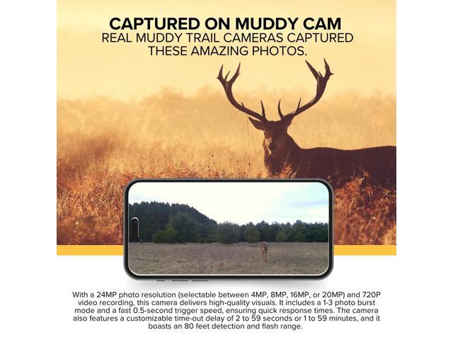 Muddy Mitigator 2.0 Cellular Camera Combo with 24MP Photo, 720p Video, Customizable Time-Out Delay, and Versatile Mounting (Brown)