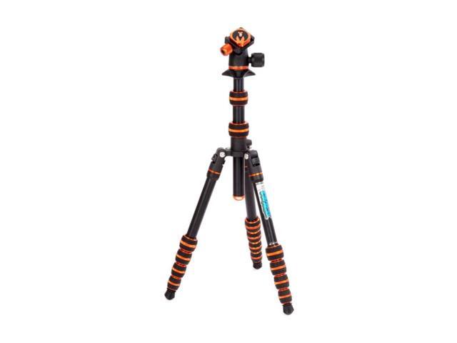 punks corey 2.0 magnesium alloy ultra-compact travel tripod - adjustable, multi-use camera tripod with three detachable legs