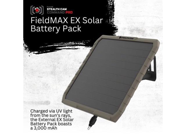 Stealth Cam Adjustable Multi-Pivot Mounting Post for Trail Camera Bundle with Stealth Cam FieldMax External 3000 mAh Solar Battery, 32GB Memory...