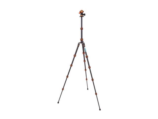 punks corey 2.0 magnesium alloy ultra-compact travel tripod - adjustable, multi-use camera tripod with three detachable legs