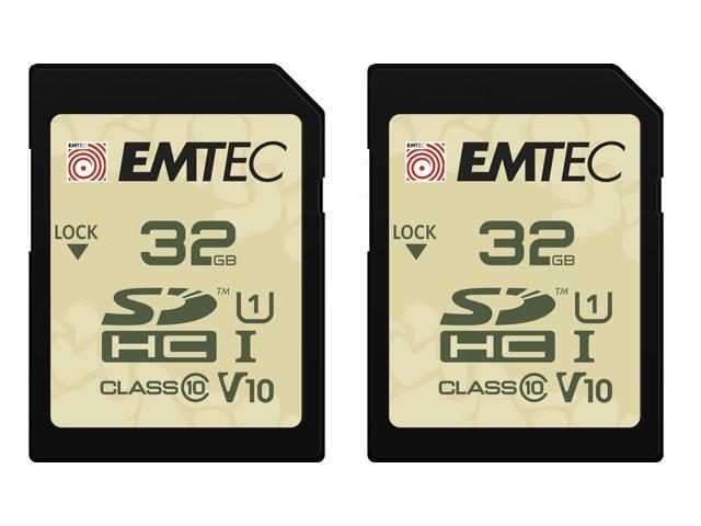 Emtec SD 32GB UHS-I U3 V30 Rugged Outdoor Series Card Designed for Use with Trail and Hunting Cameras (2-Pack)