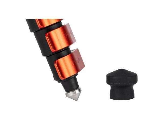 Fotopro X-Airfly Tripod with Lightweight 3K Carbon Fiber Legs, Flip Lock System, and Two Section Center Column (Orange)