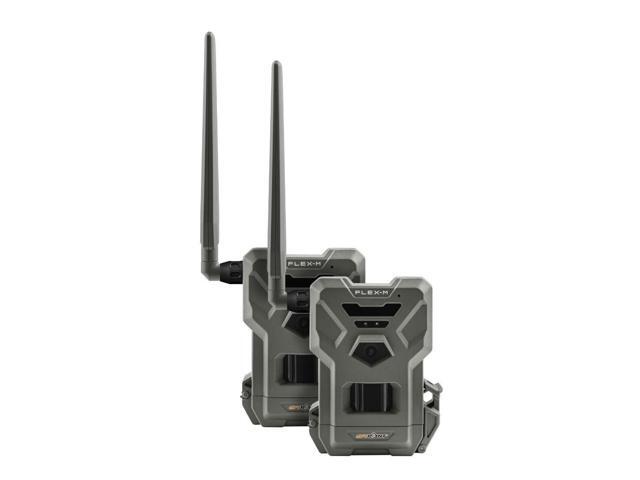 Spypoint Flex M Twin Pack 28 Megapixel Cellular Trail Cameras with Dual-Sim, MicroSD Card Format Button and 0.4-Second Trigger Speed