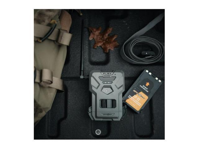 SPYPOINT FLEX-DARK GPS-Enabled Cellular Trail Camera with Dual-SIM Connectivity, 40MP Photos, 1080p Videos with Sound, and 4 LEDs (Gray, 2-Pack)