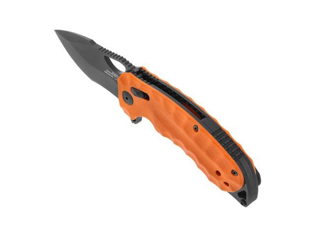 SOG Kiki XR LTE 3.02-Inch CTS XHP Steel Corrosion Resistant Blade Orange G10 Handle Folding Knife with XR Lock and Pocket Reversible Clip