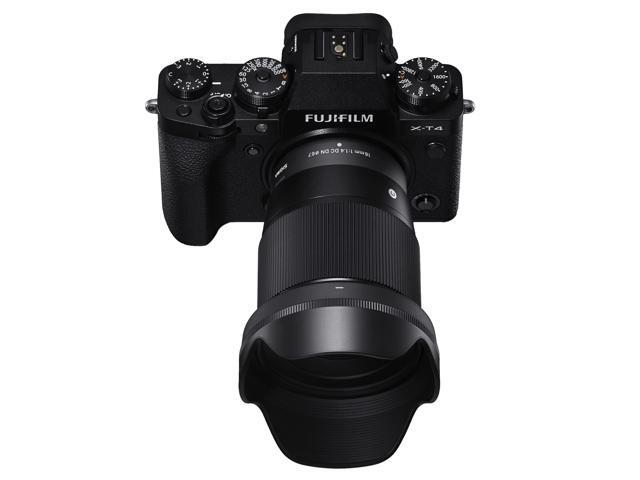 Sigma 16mm F1.4 Contemporary DC DN Lens for Fuji X Mount Bundle with Battery and Dual Charger and Gadget Bag (3 Items)